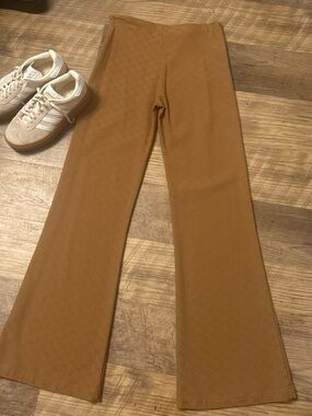 Rare Vintage 1970’s Diab’less Brown DD monogram Flare Pants XS